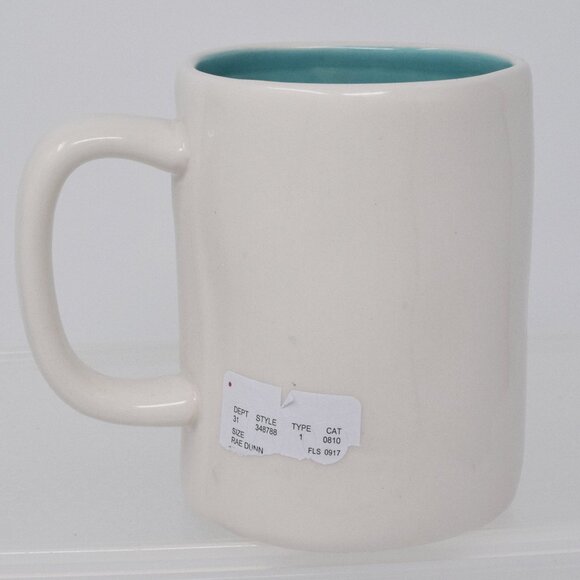 Rae Dunn Create Mug White Blue New Wavy Cup Typewriter Font Gift Artist Creator - Picture 3 of 6